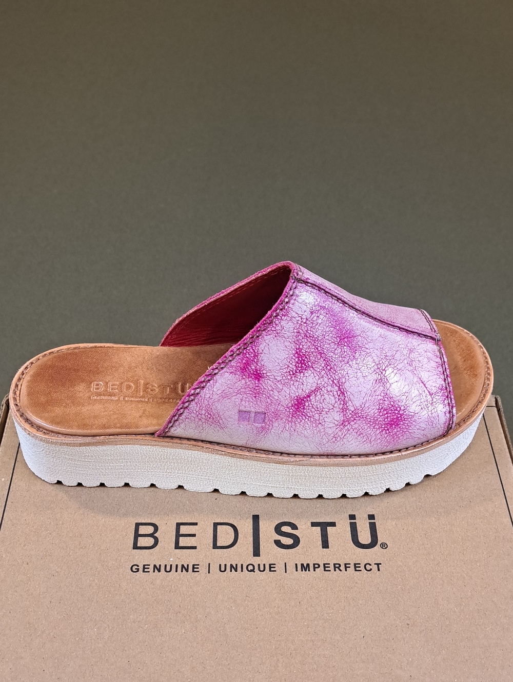 BED|STU Fairlee II Sandal - Color: Fuschia Nectar Delux - Size: Women 8